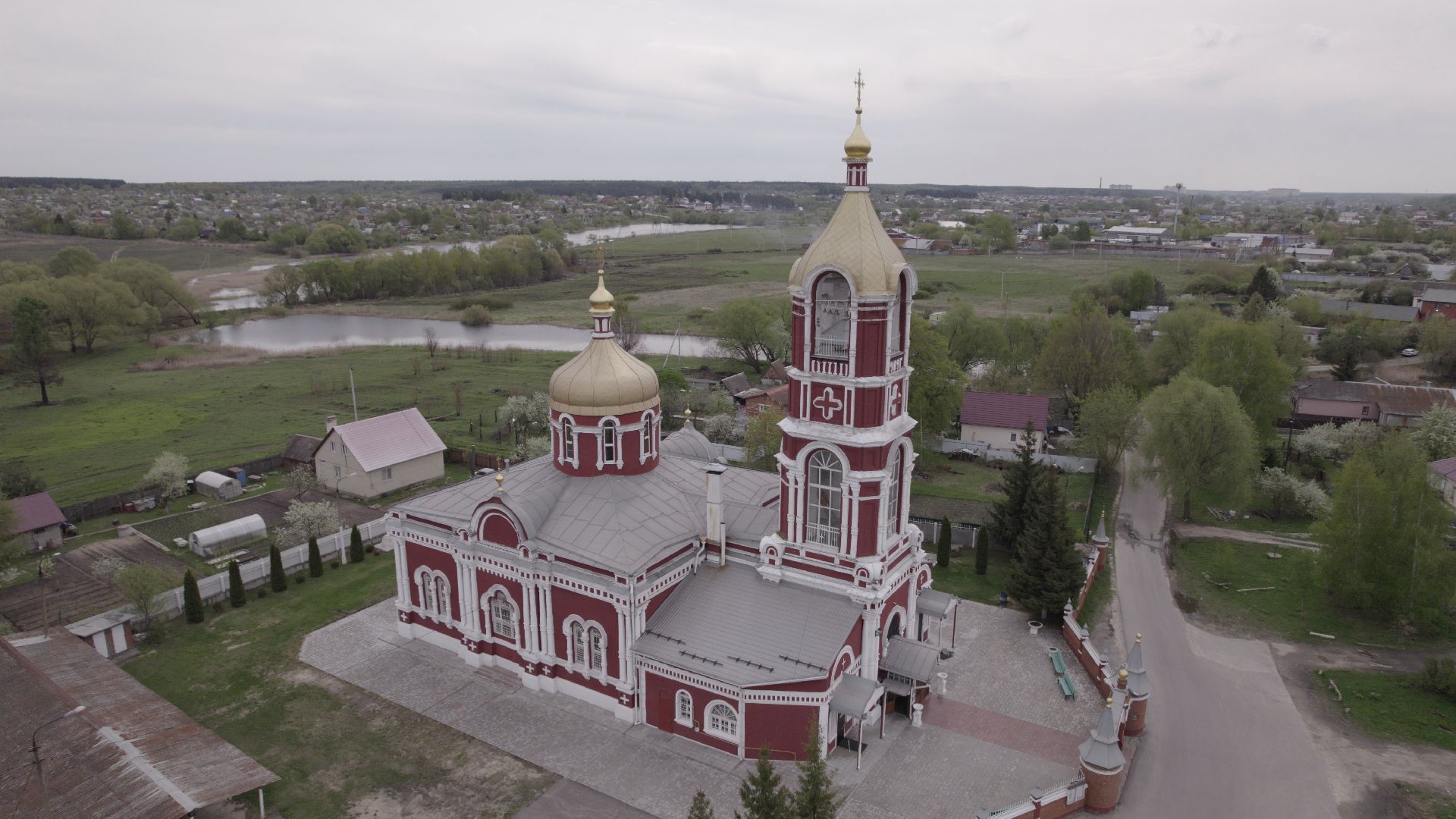 воскресенск, церковь, храм,видео с коптера,
