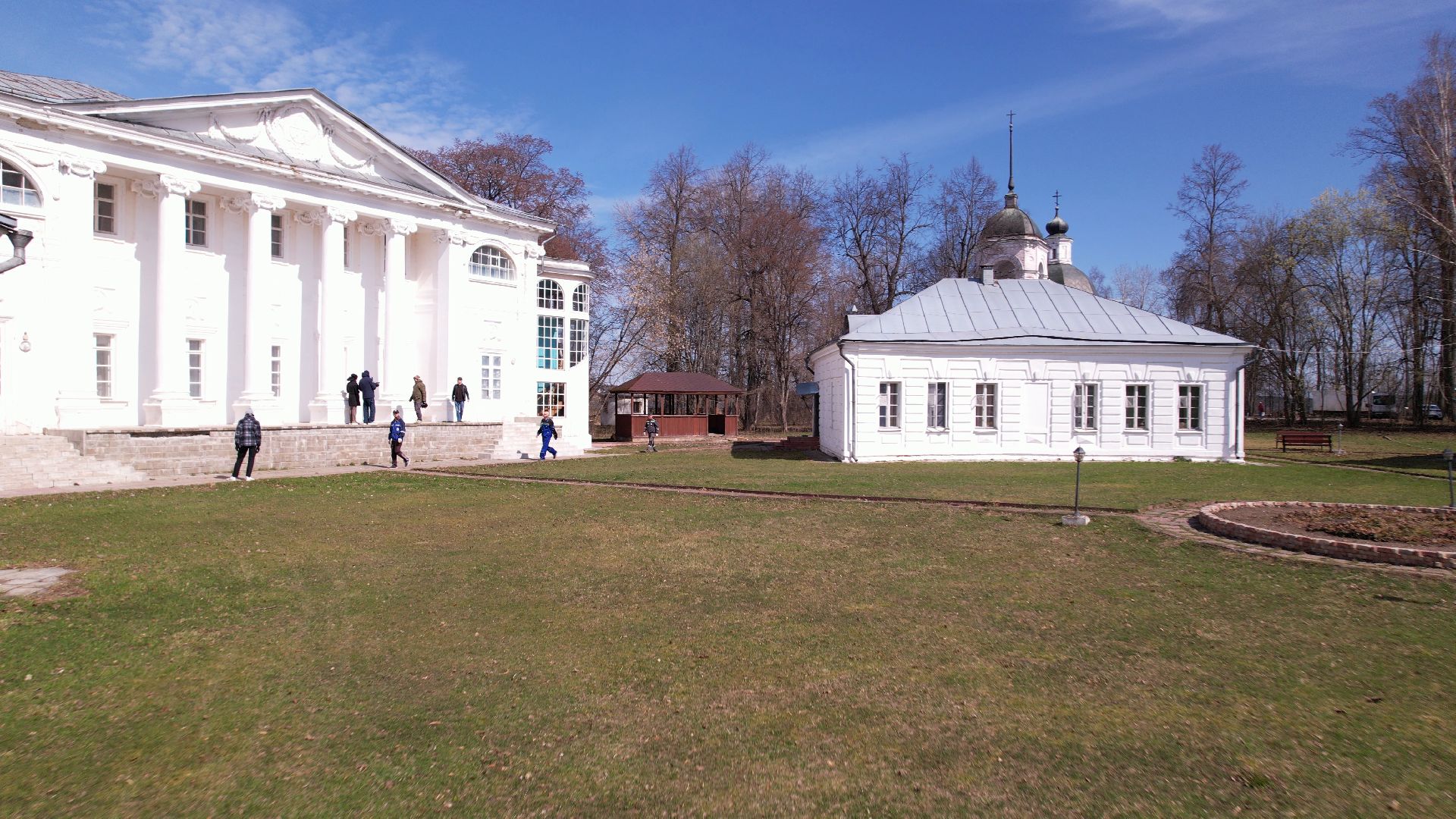 усадьба, руза, архитектура,видео с коптера,