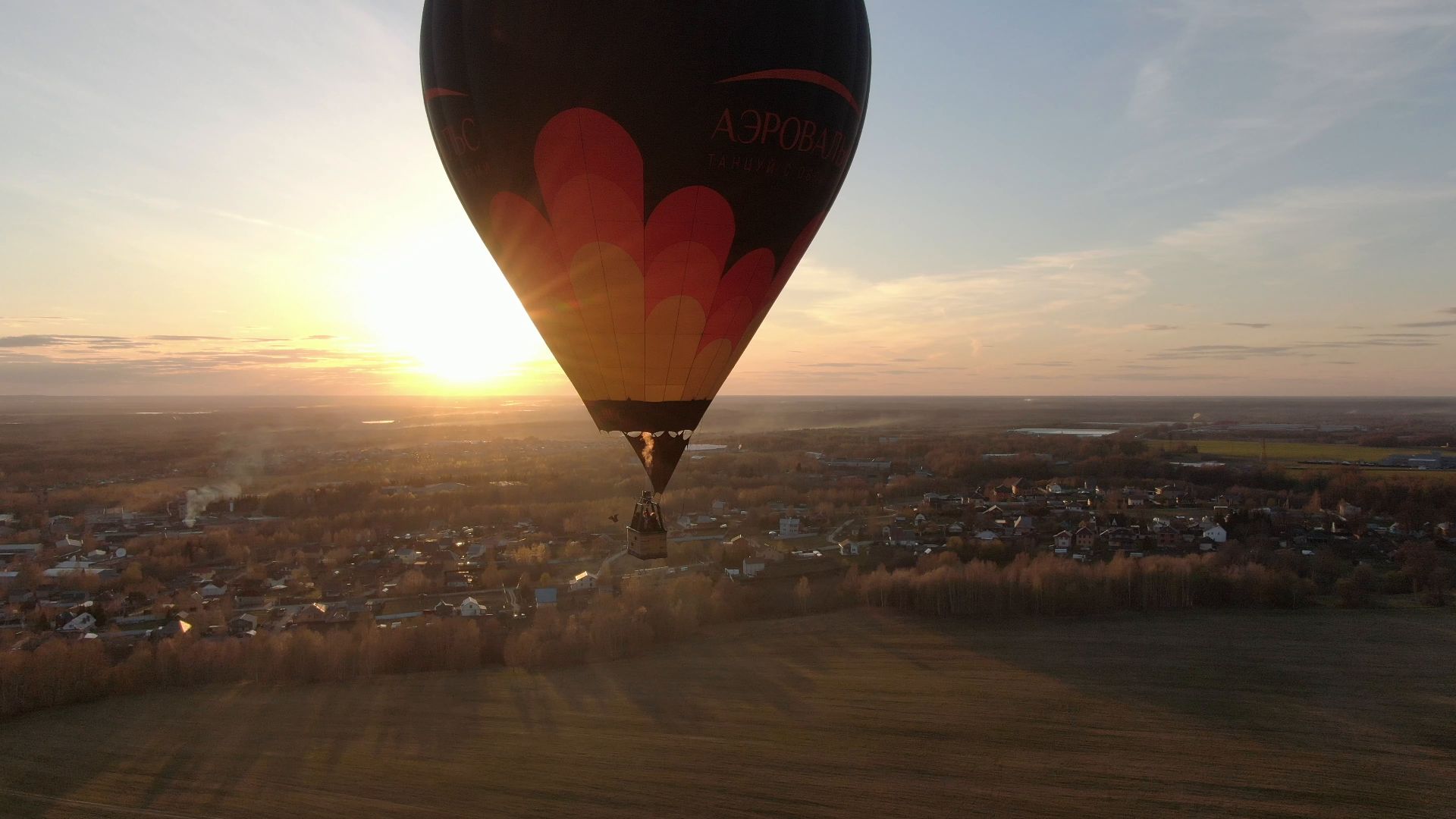 воздушный шар, дмитров, аэроклуб,видео с коптера,