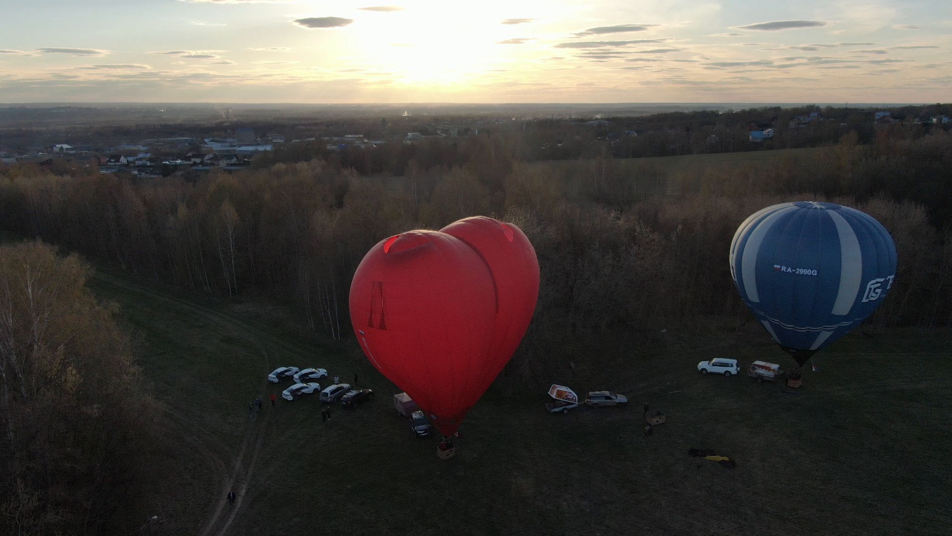 воздушный шар, дмитров, аэроклуб,видео с коптера,