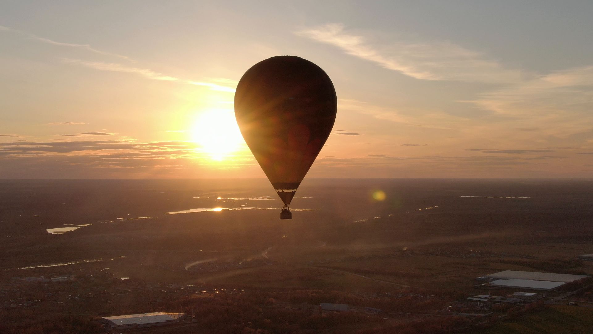 воздушный шар, дмитров, аэроклуб,видео с коптера,