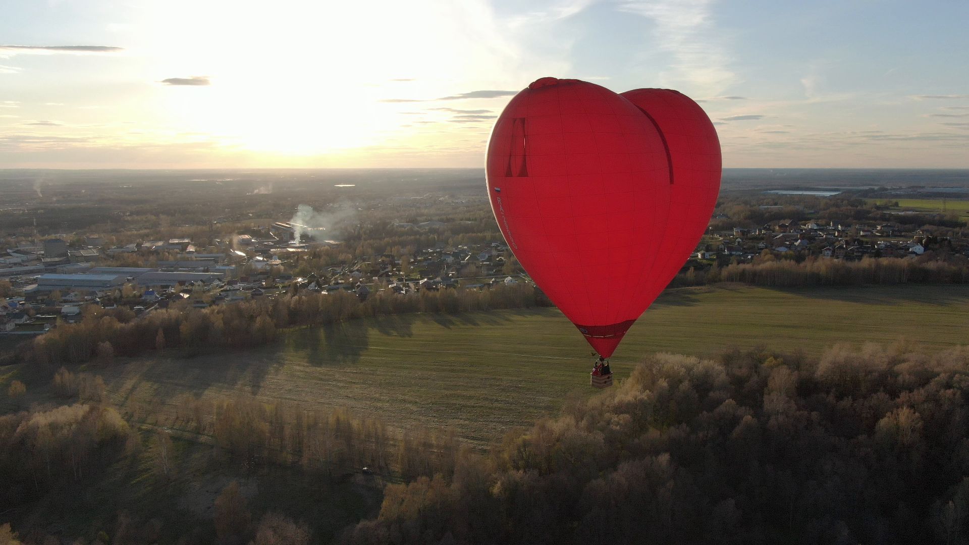 воздушный шар, дмитров, аэроклуб,видео с коптера,
