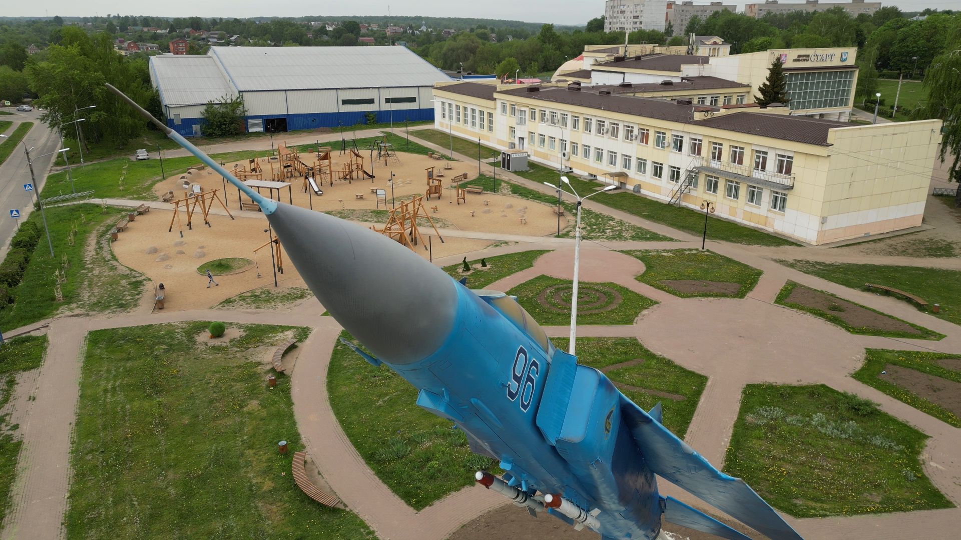 памятник, огурец, луховицы,видео с коптера,