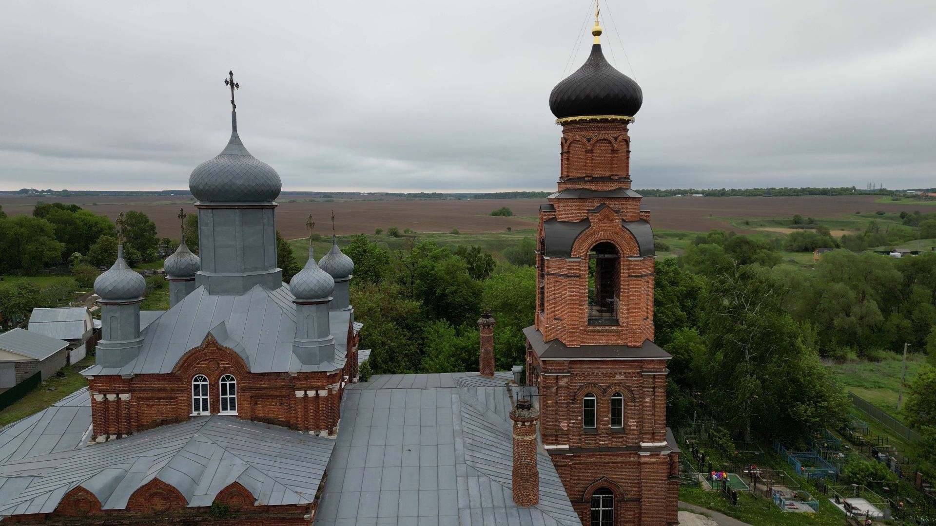 храм, паустовский, луховицы,видео с коптера,