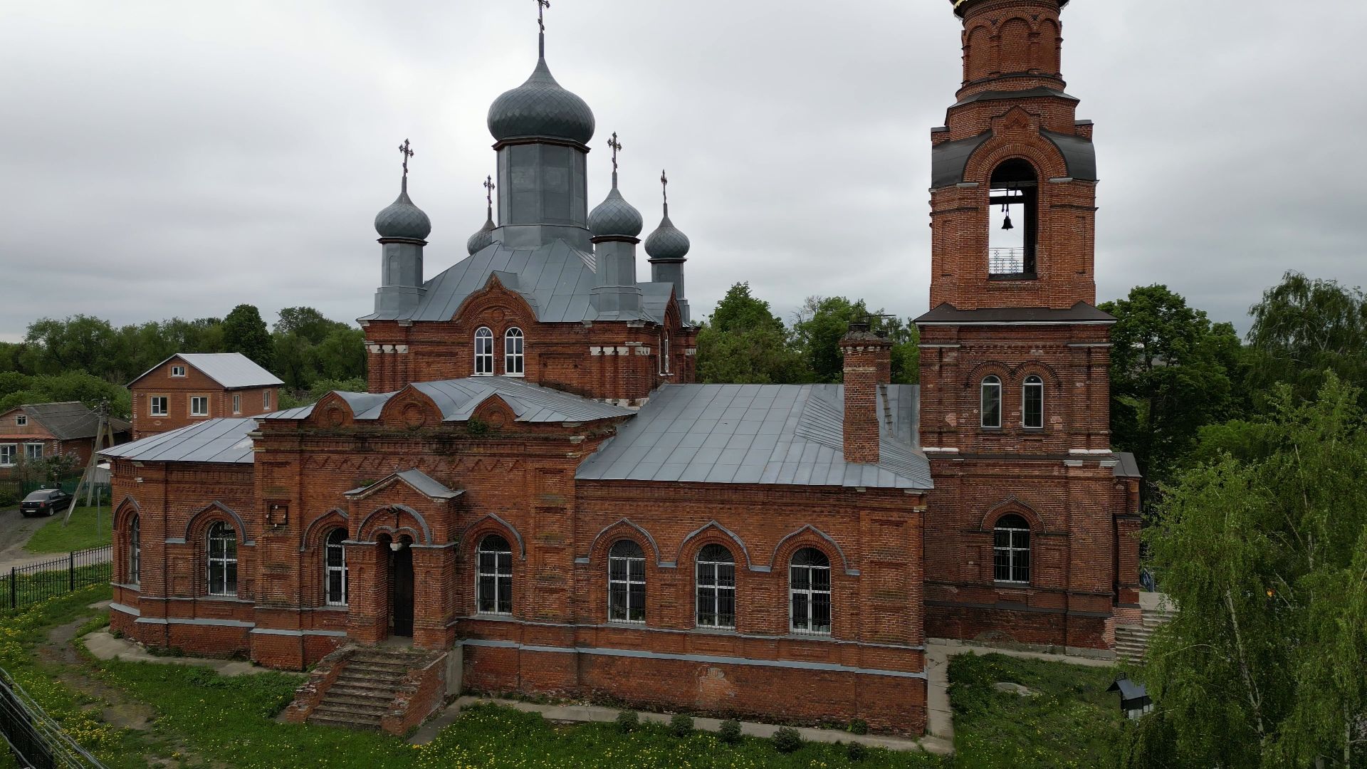 храм, паустовский, луховицы,видео с коптера,