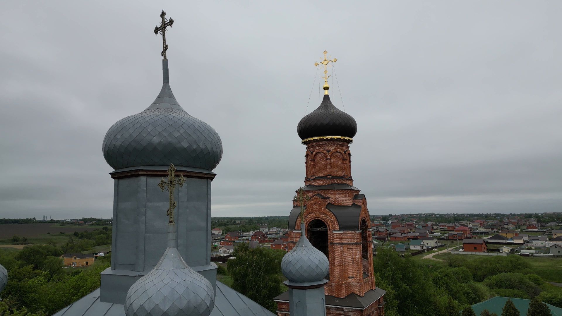 храм, паустовский, луховицы,видео с коптера,