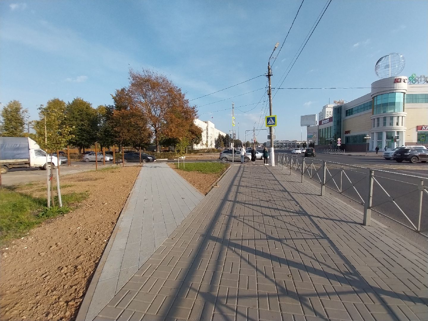 Коломна, сквер, благоустройство, тротуар, плитка,