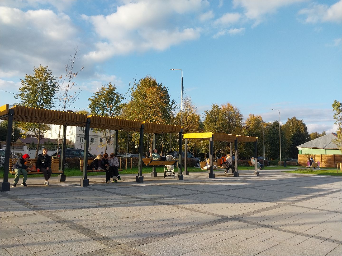 Коломна, сквер, благоустройство, тротуар, плитка,