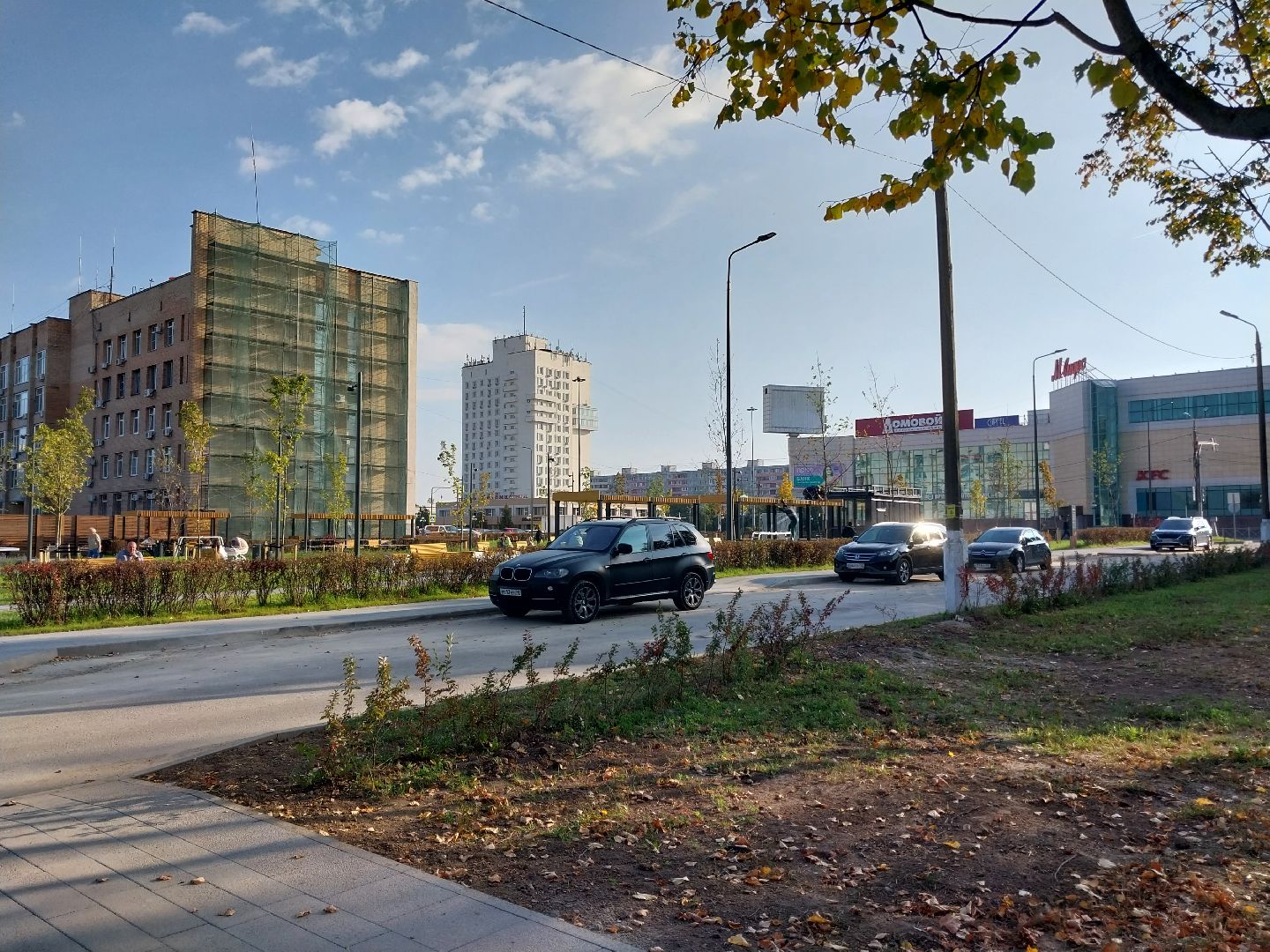 Коломна, сквер, благоустройство, тротуар, плитка,