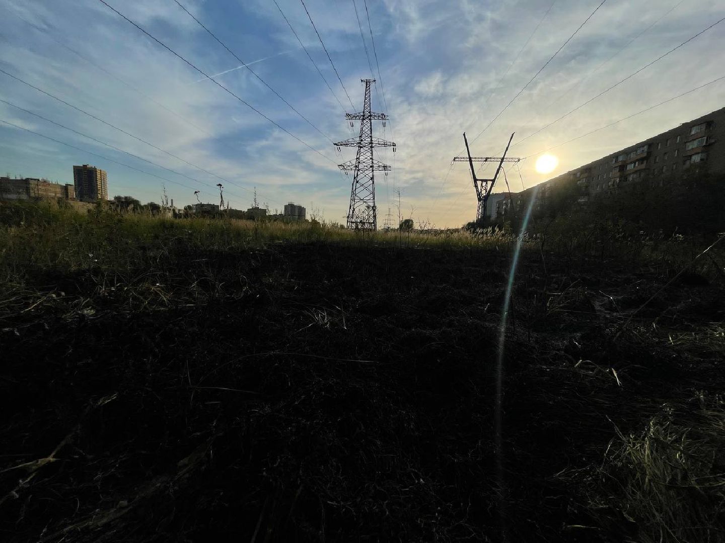 Реутов, Трава, Горение, МЧС,