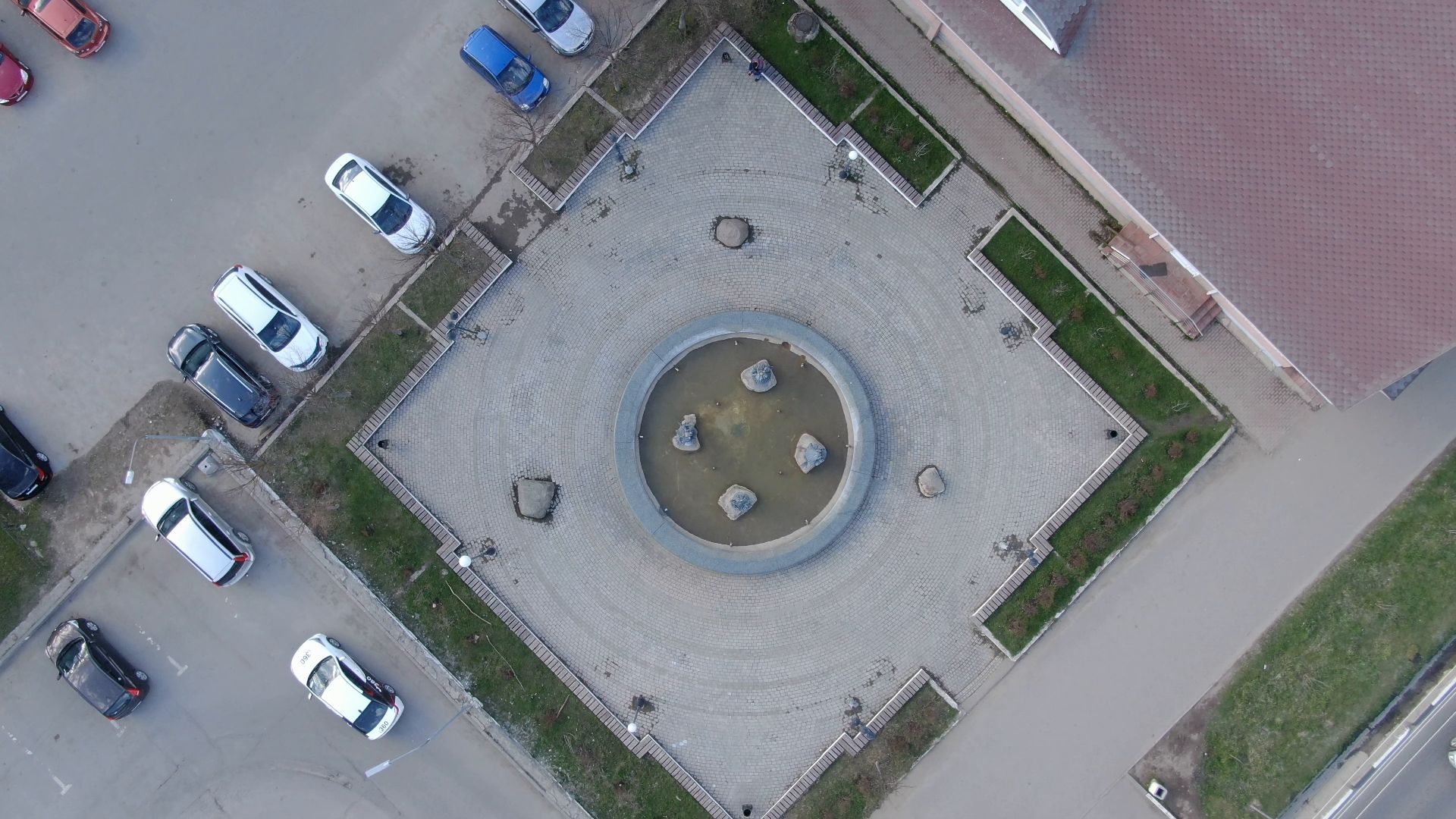 памятник, дмитров, кремль,видео с коптера,