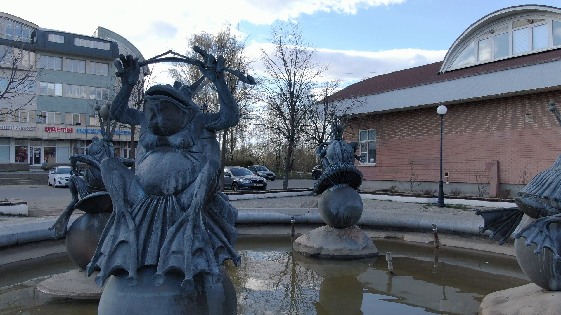 памятник, дмитров, кремль,видео с коптера,