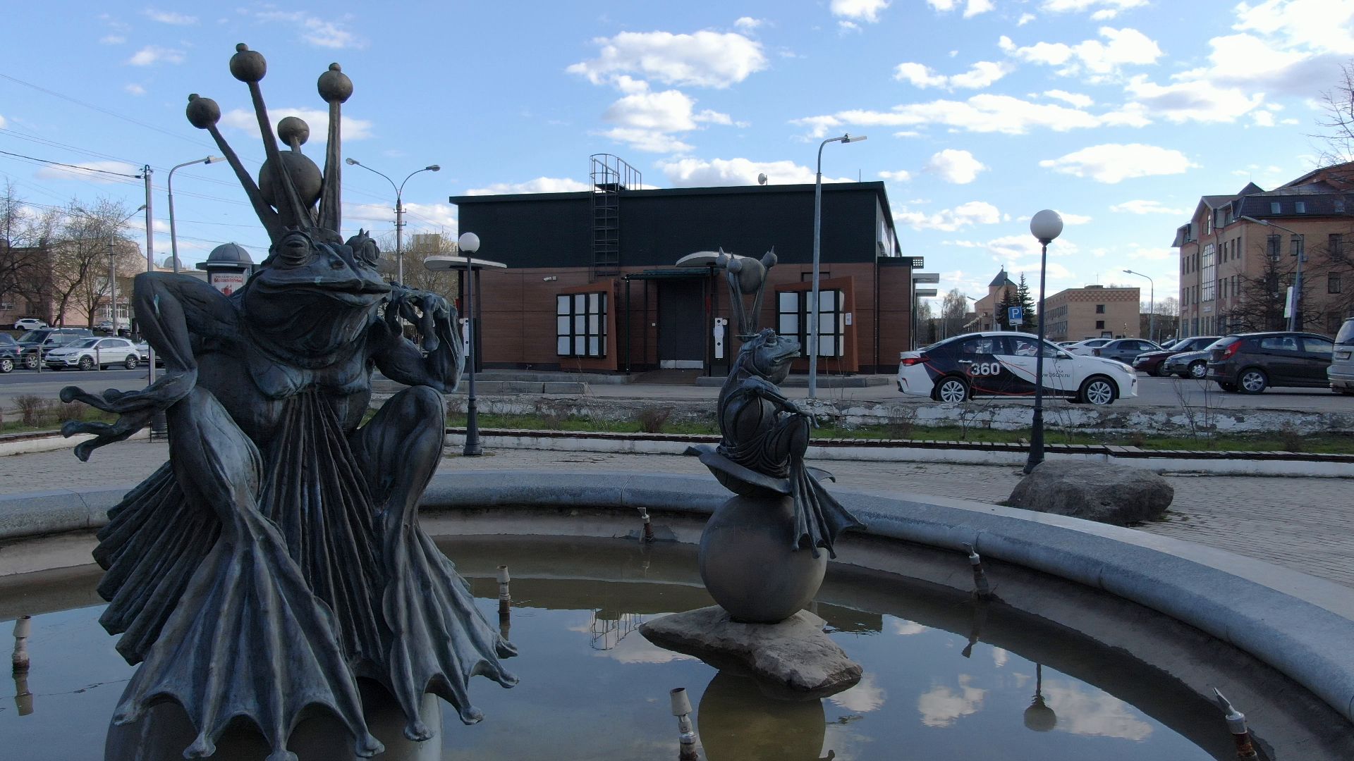 памятник, дмитров, кремль,видео с коптера,