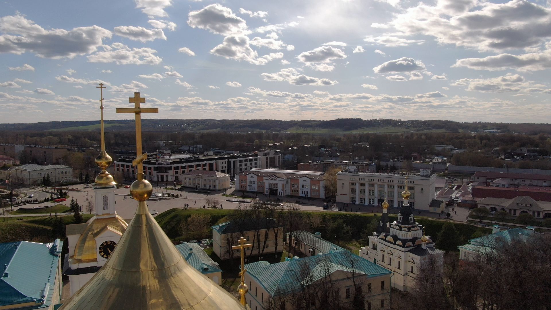 памятник, дмитров, кремль,видео с коптера,