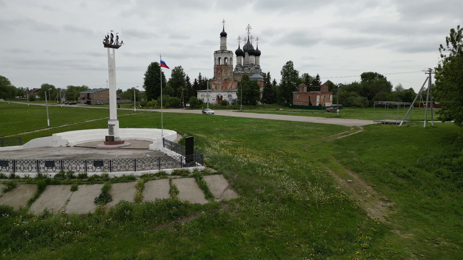 луховицы, корабль, орел,видео с коптера,