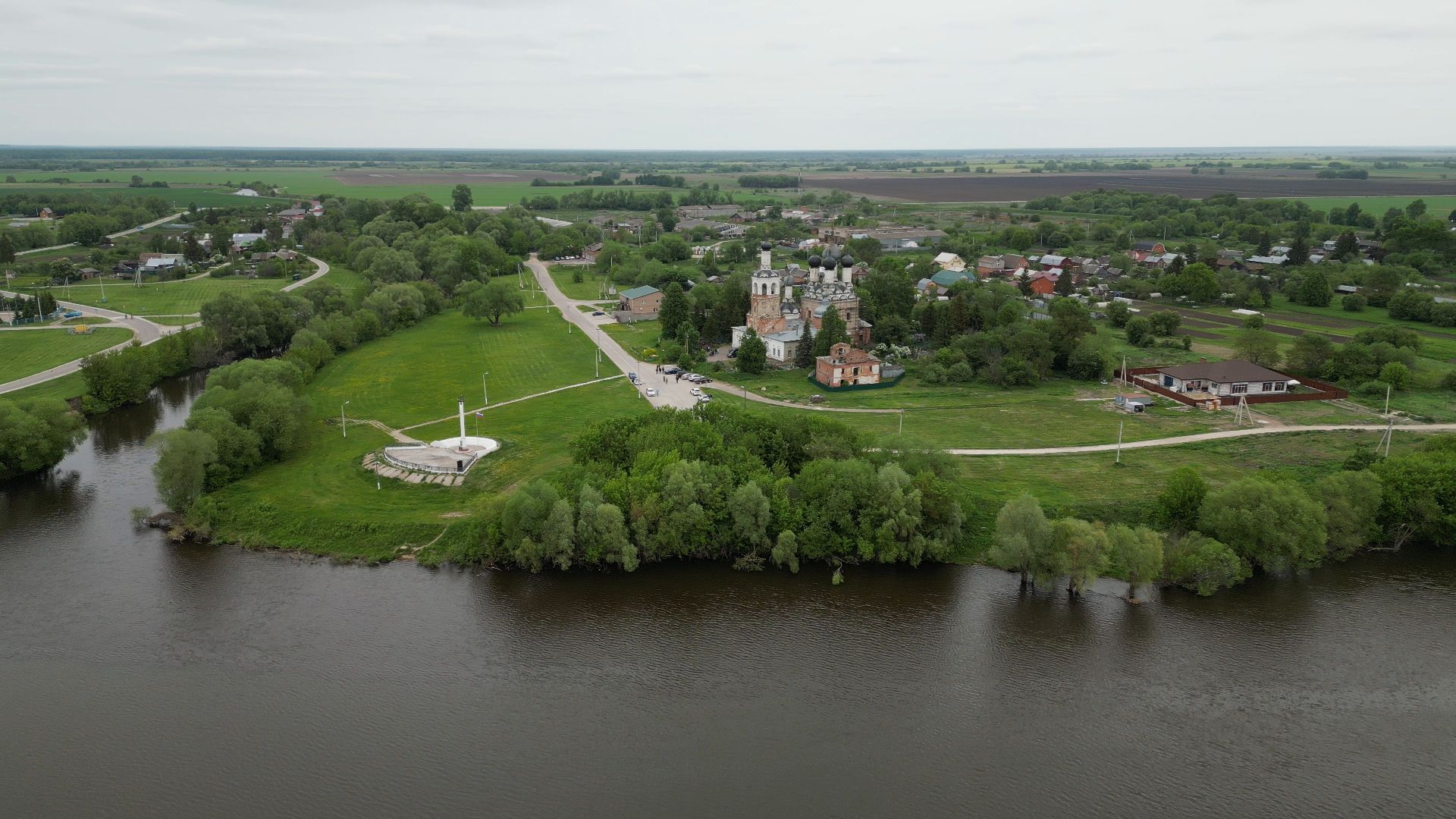 луховицы, корабль, орел,видео с коптера,