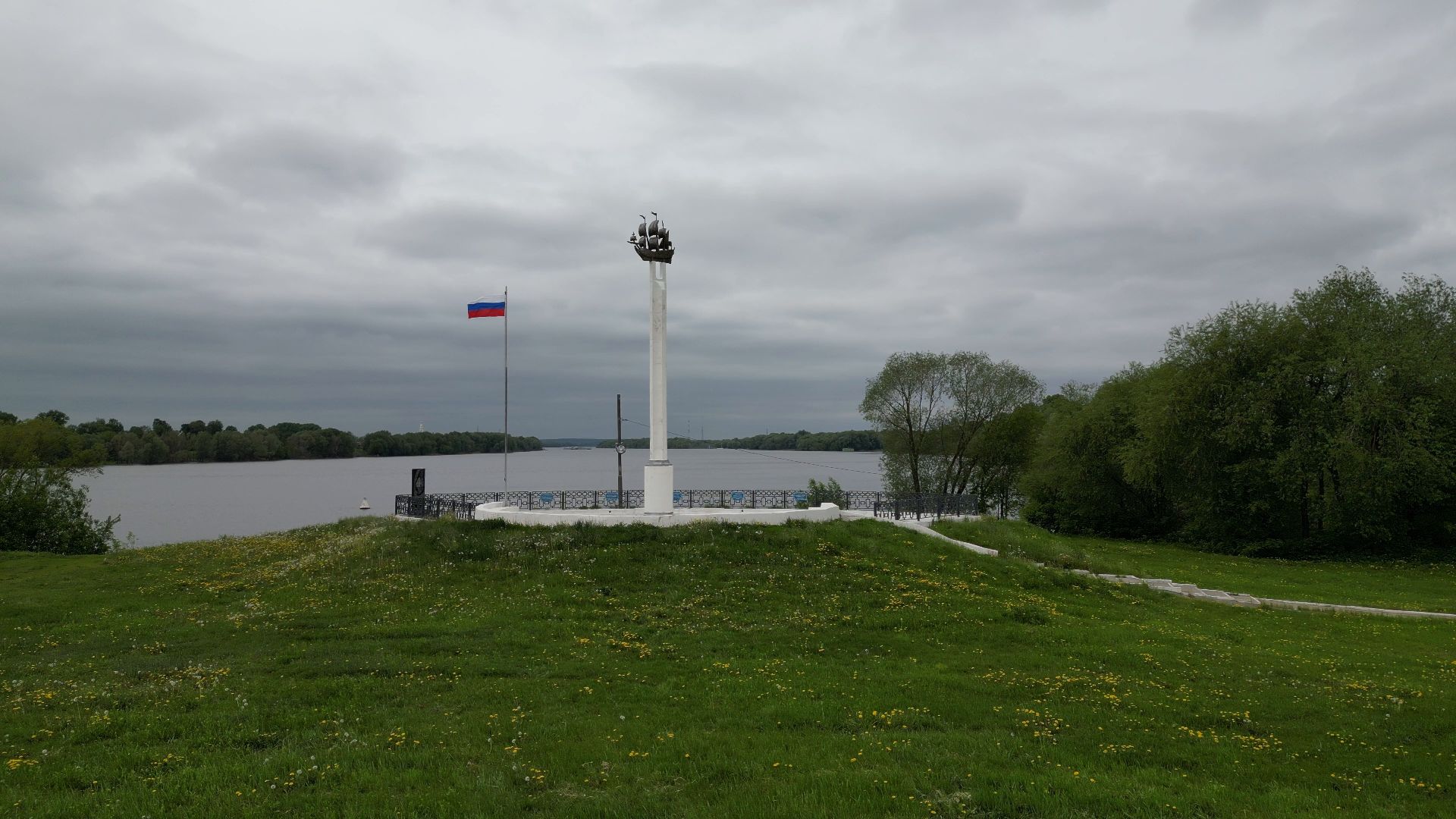 луховицы, корабль, орел,видео с коптера,