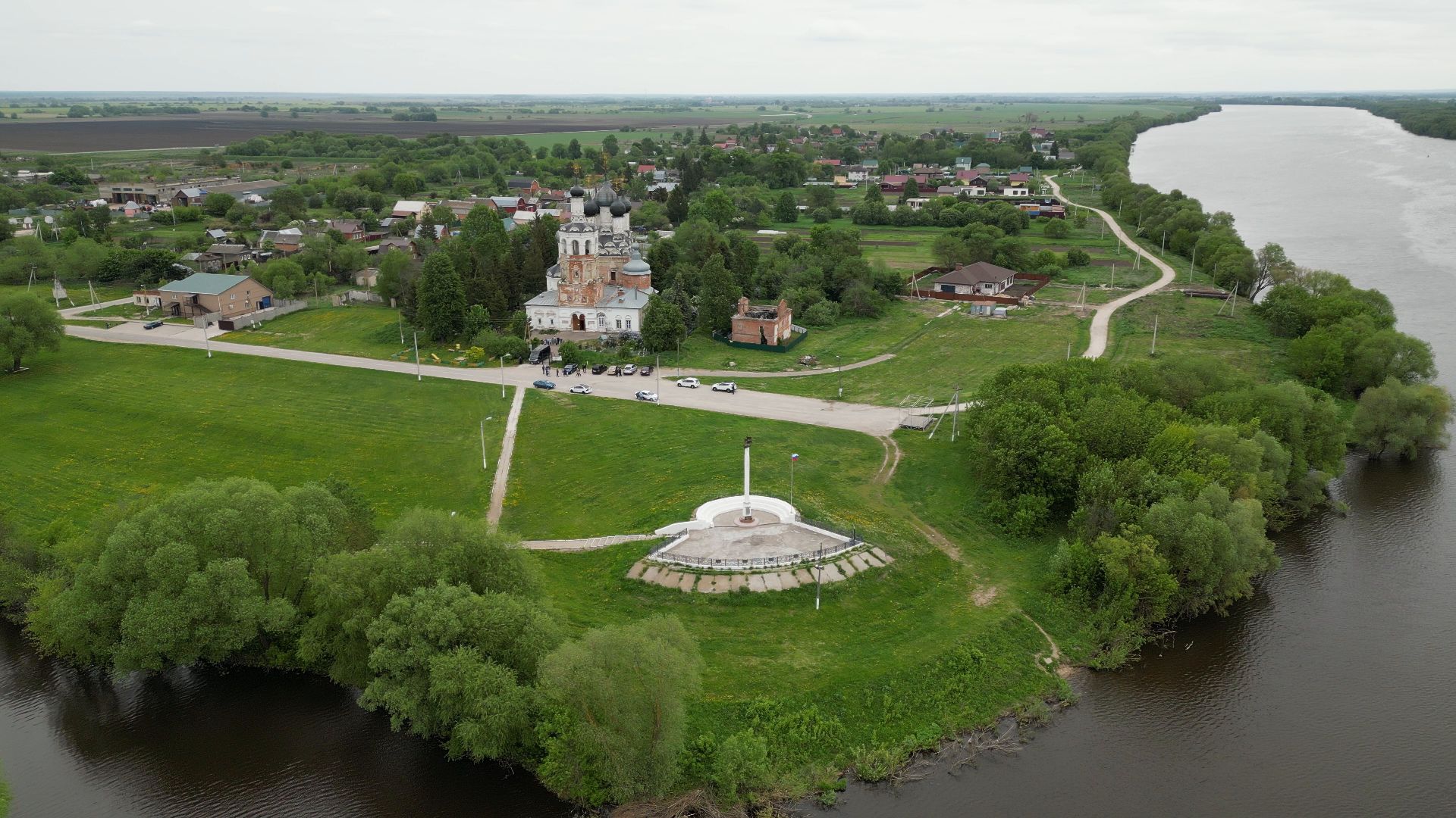 луховицы, корабль, орел,видео с коптера,