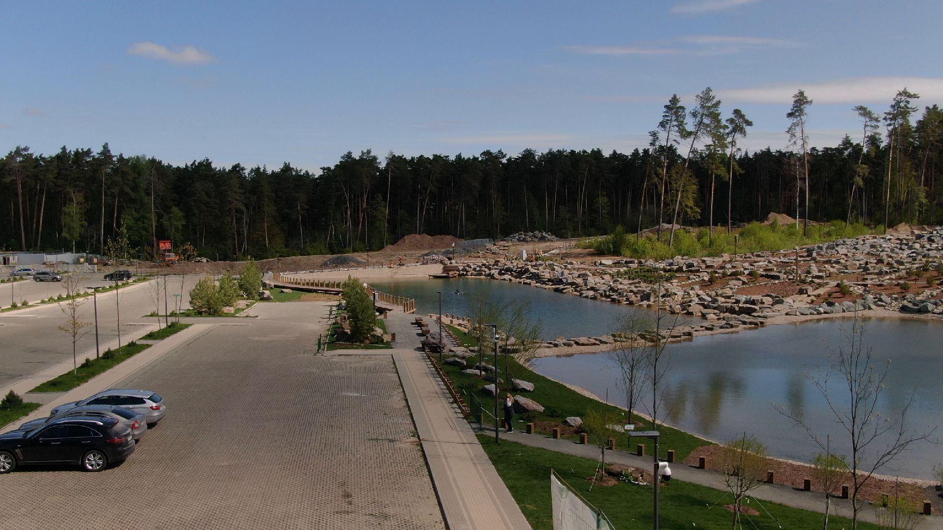 малевич, парк, одинцово,видео с коптера,