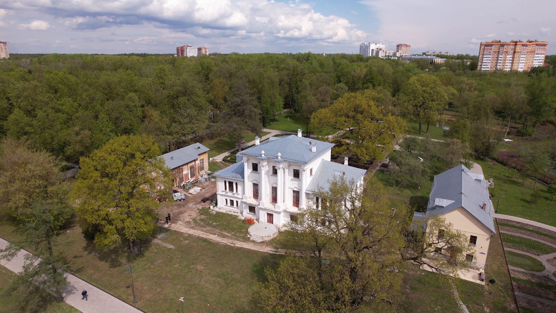 лажечников, воскресенск, усадьба,видео с коптера,