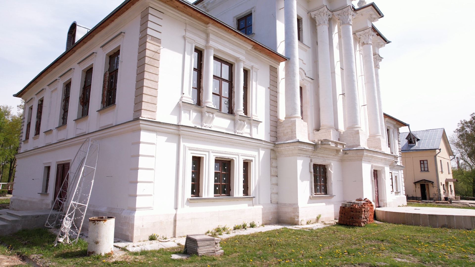 лажечников, воскресенск, усадьба,видео с коптера,