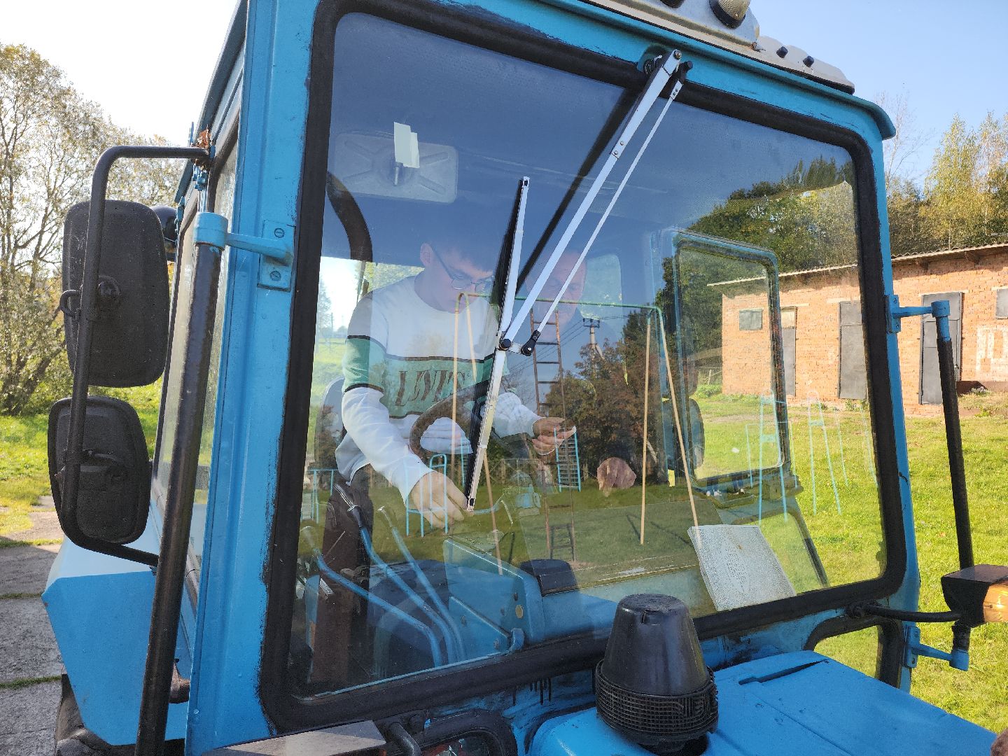 Кашира, тарасковская школа, трактор, беларус, производственное обучение, сельское хозяйство,