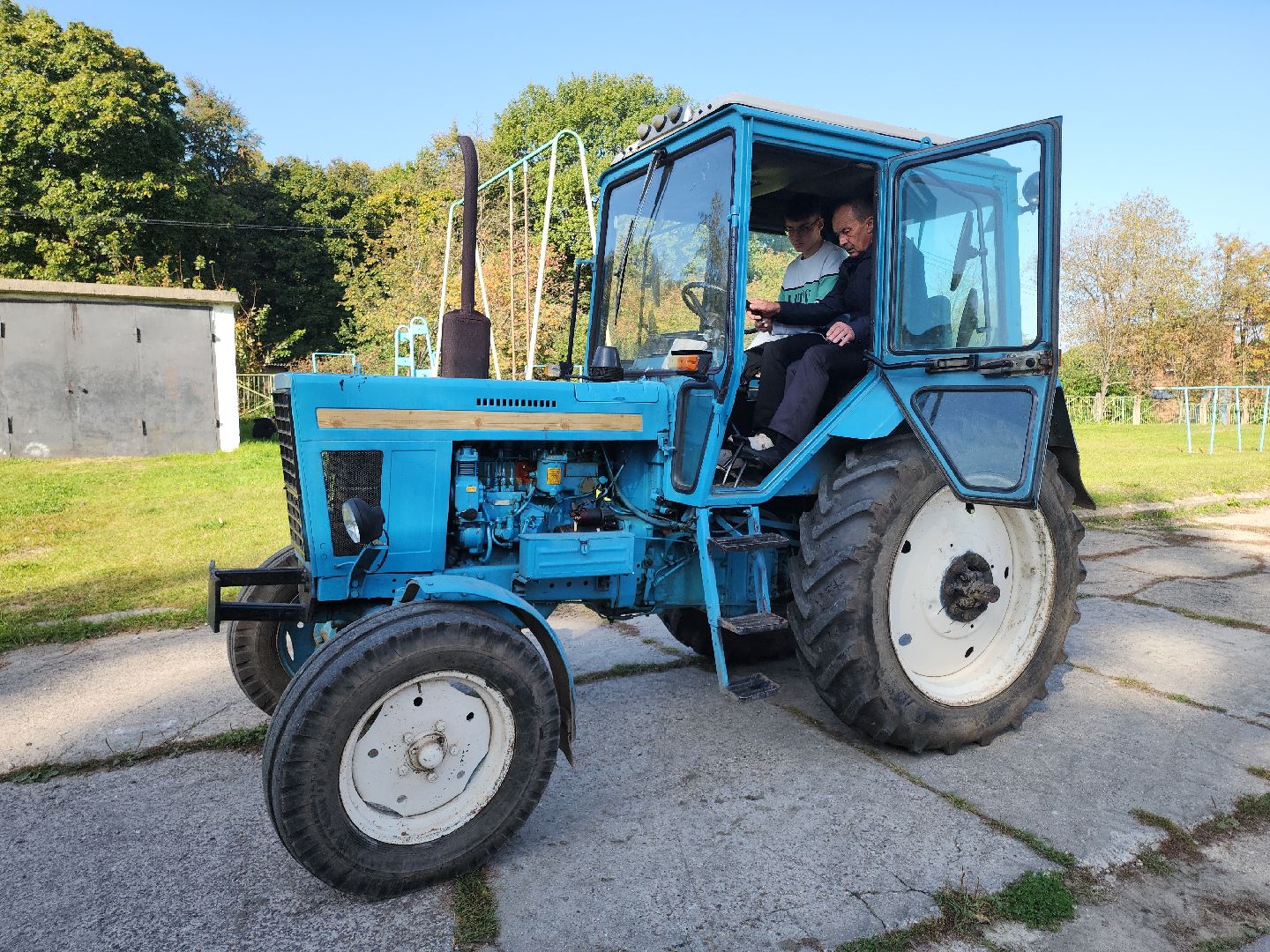 Кашира, тарасковская школа, трактор, беларус, производственное обучение, сельское хозяйство,