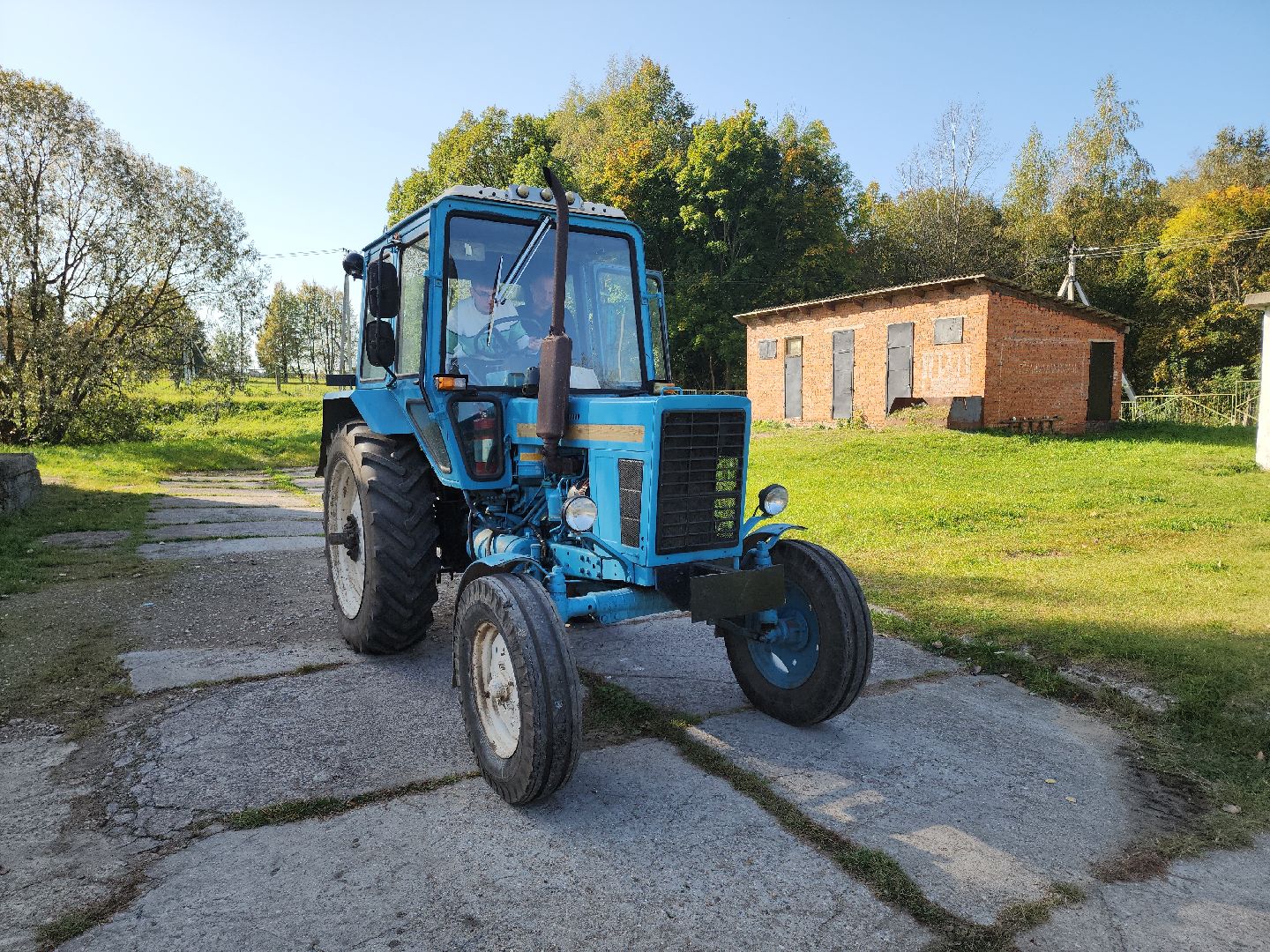 Кашира, тарасковская школа, трактор, беларус, производственное обучение, сельское хозяйство,