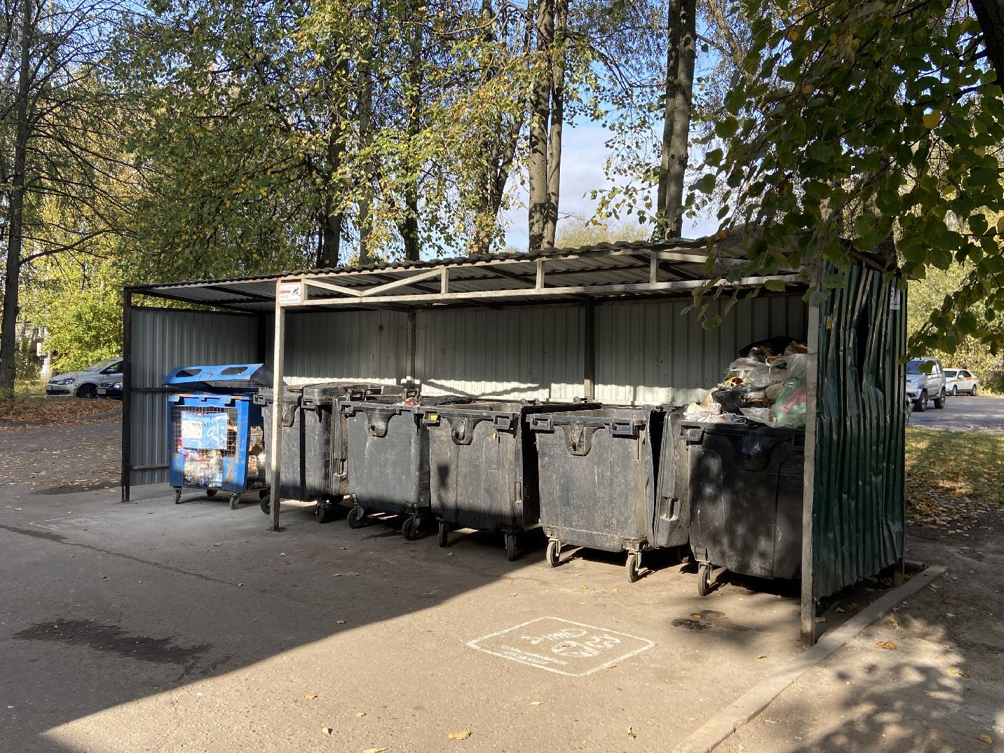 мусор, контейнерная площадка,