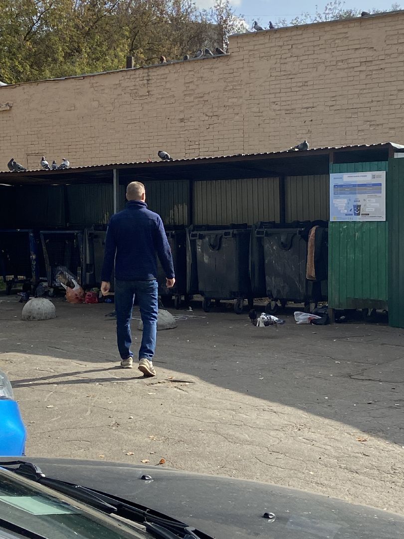 мусор, контейнерная площадка,