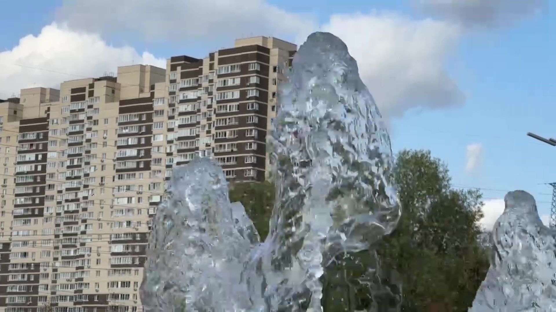 Реутов, парк, благоустройство, перголы, фонтан, деревья,