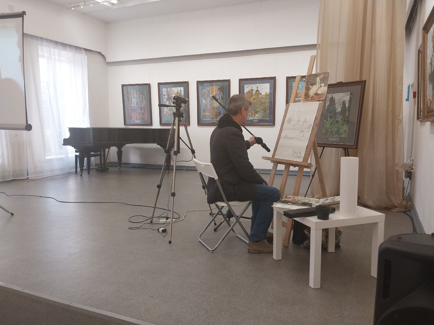 Коломна, выставка, мастер-класс, живопись,