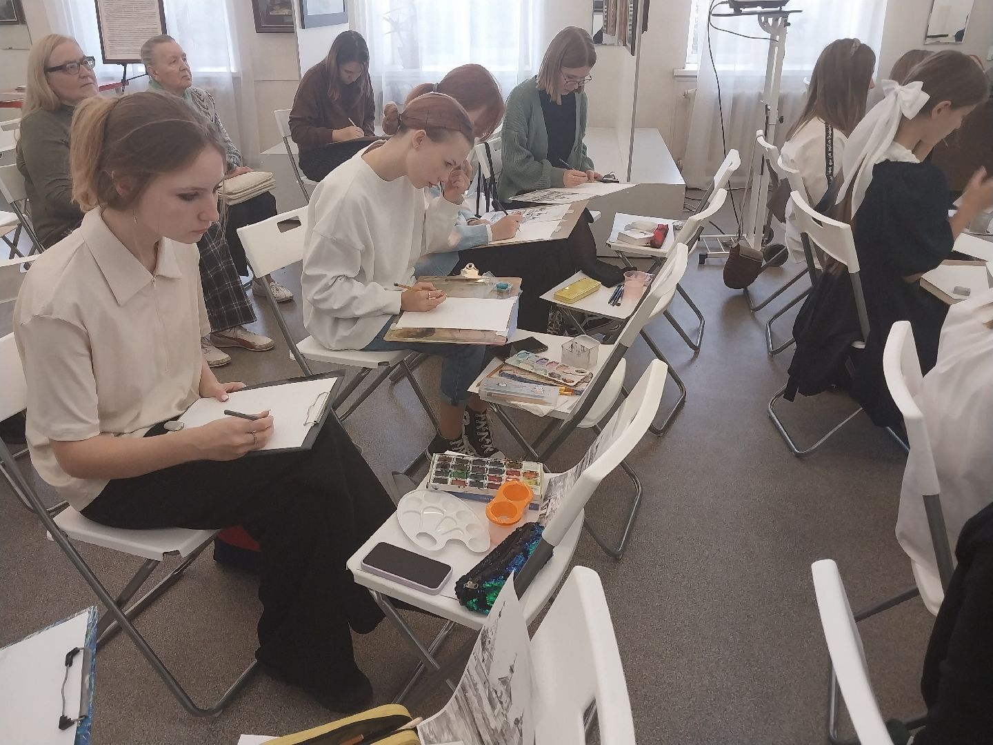 Коломна, выставка, мастер-класс, живопись,