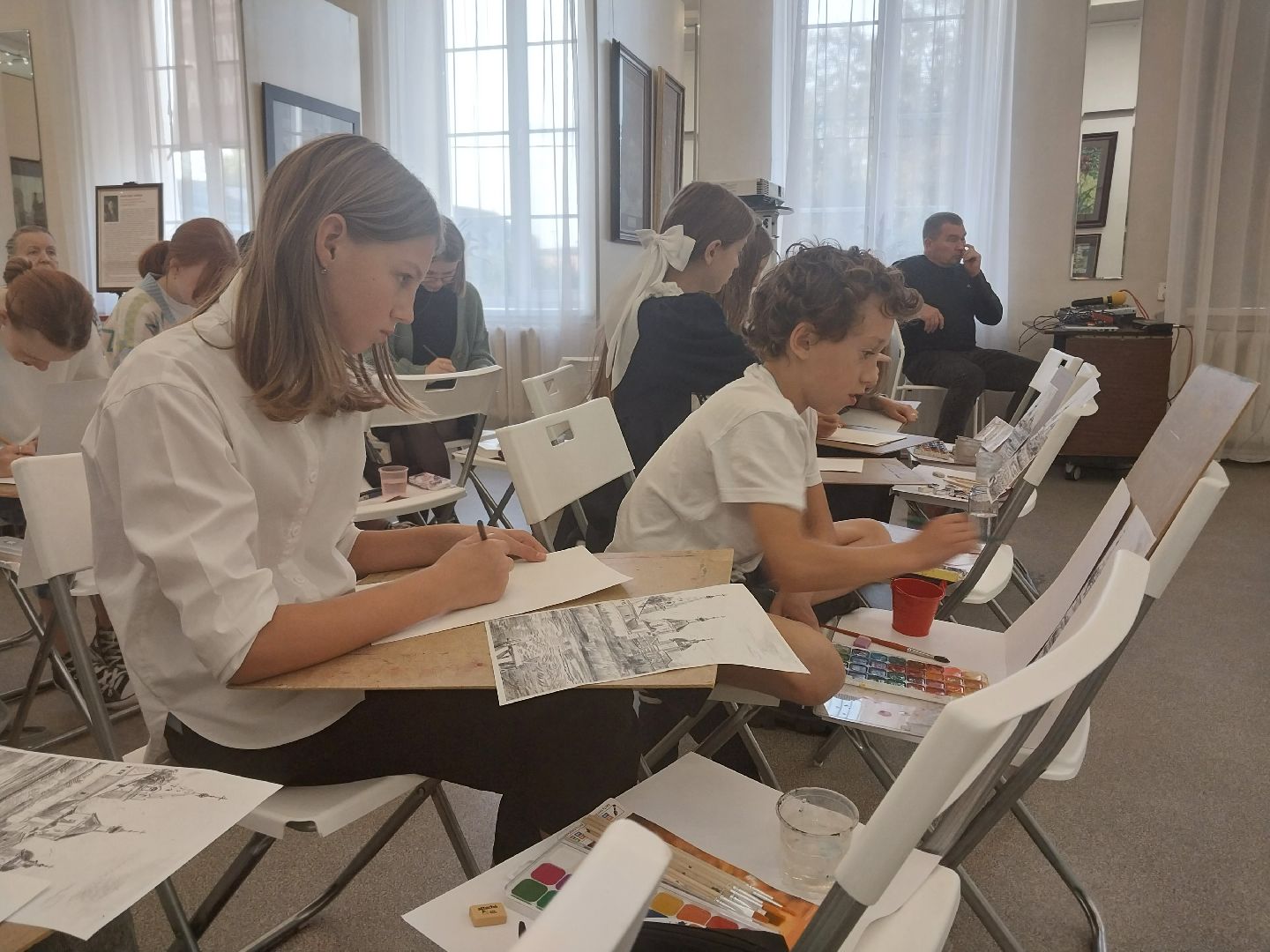 Коломна, выставка, мастер-класс, живопись,