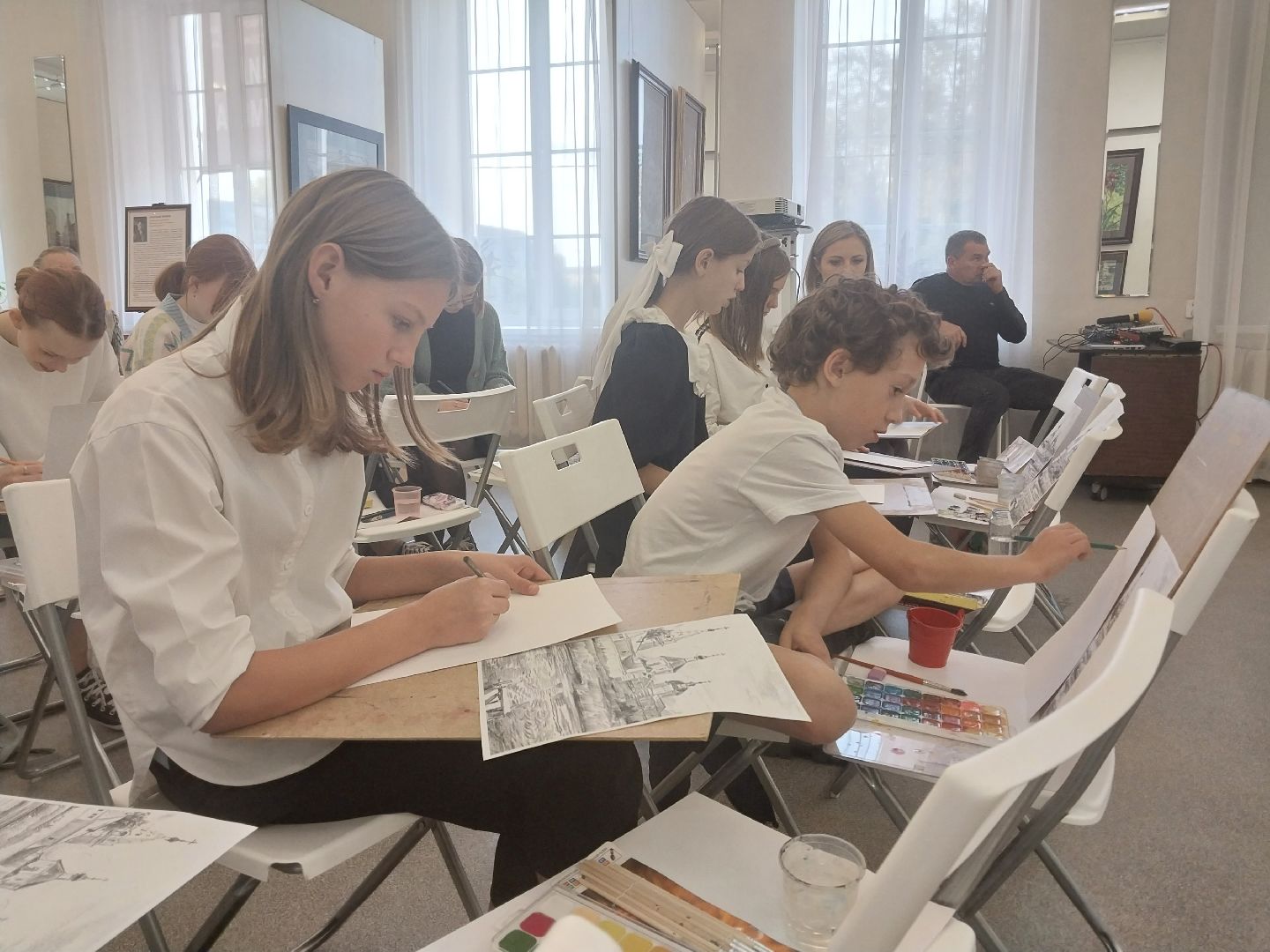 Коломна, выставка, мастер-класс, живопись,