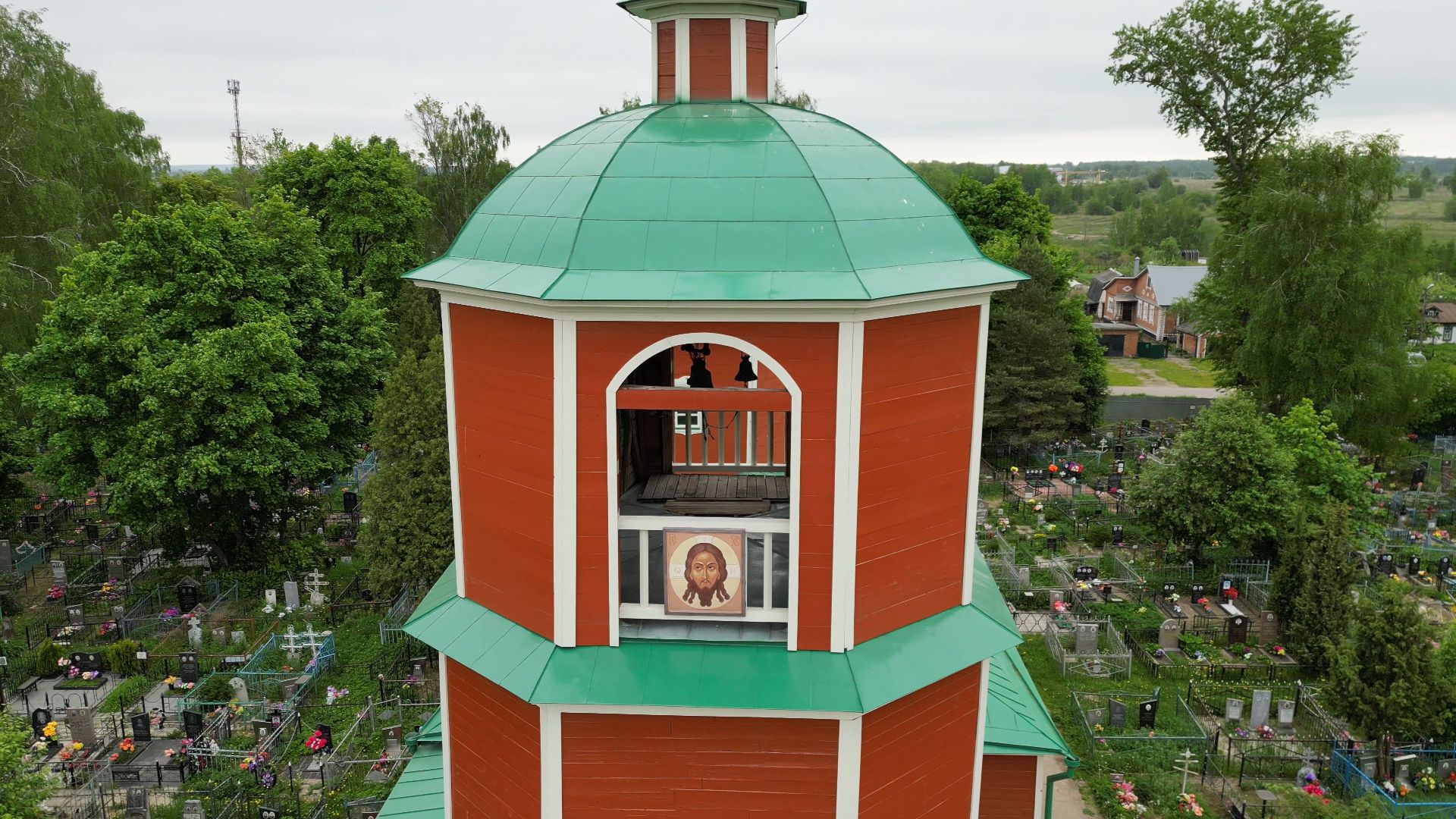 храм, икона, луховицы,видео с коптера,