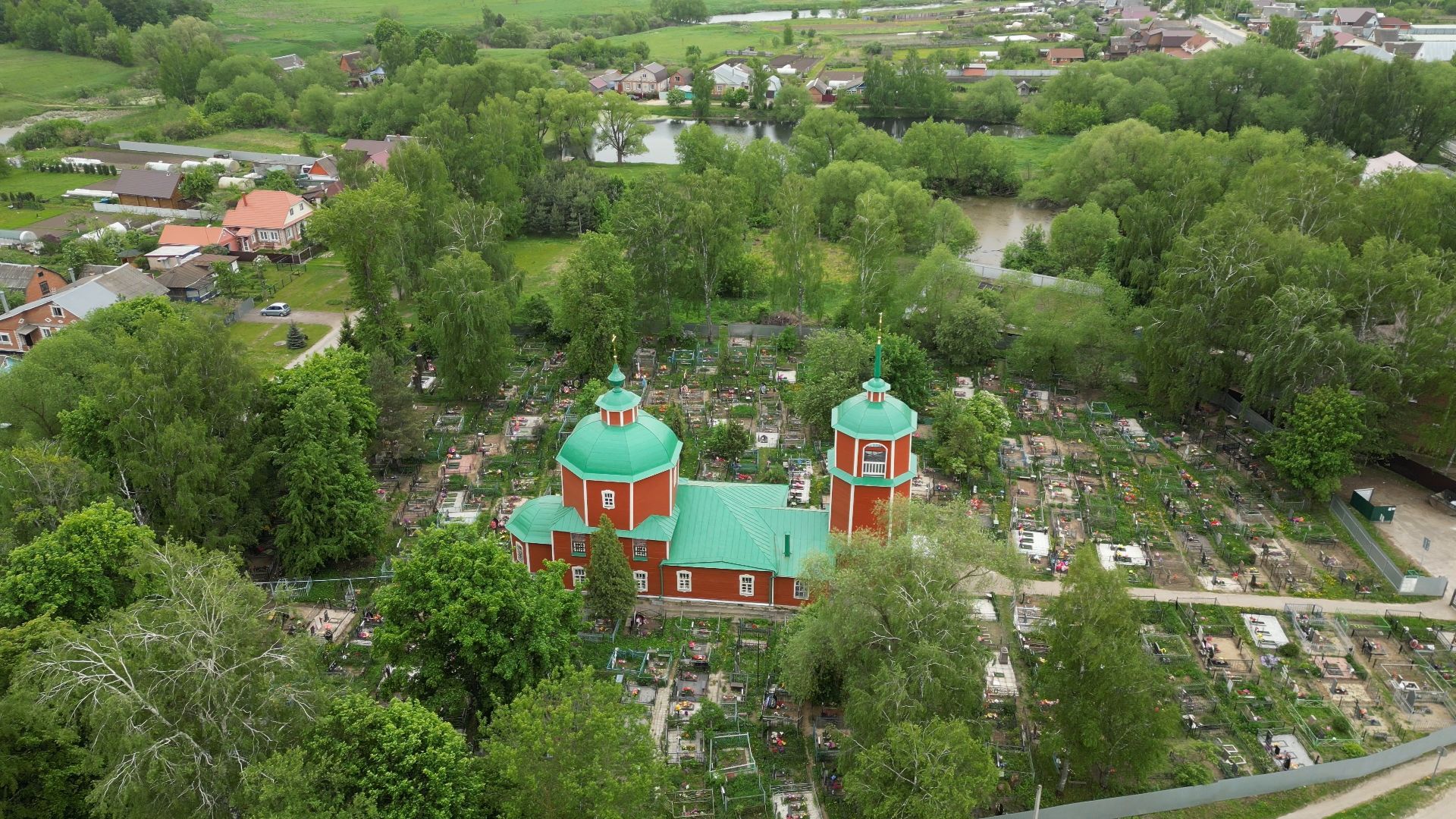 храм, икона, луховицы,видео с коптера,