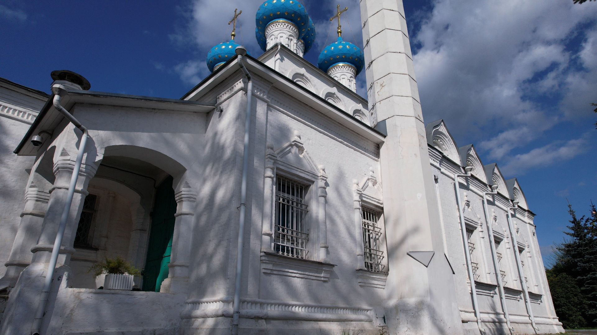 пушкино, храм, реставрация,видео с коптера,