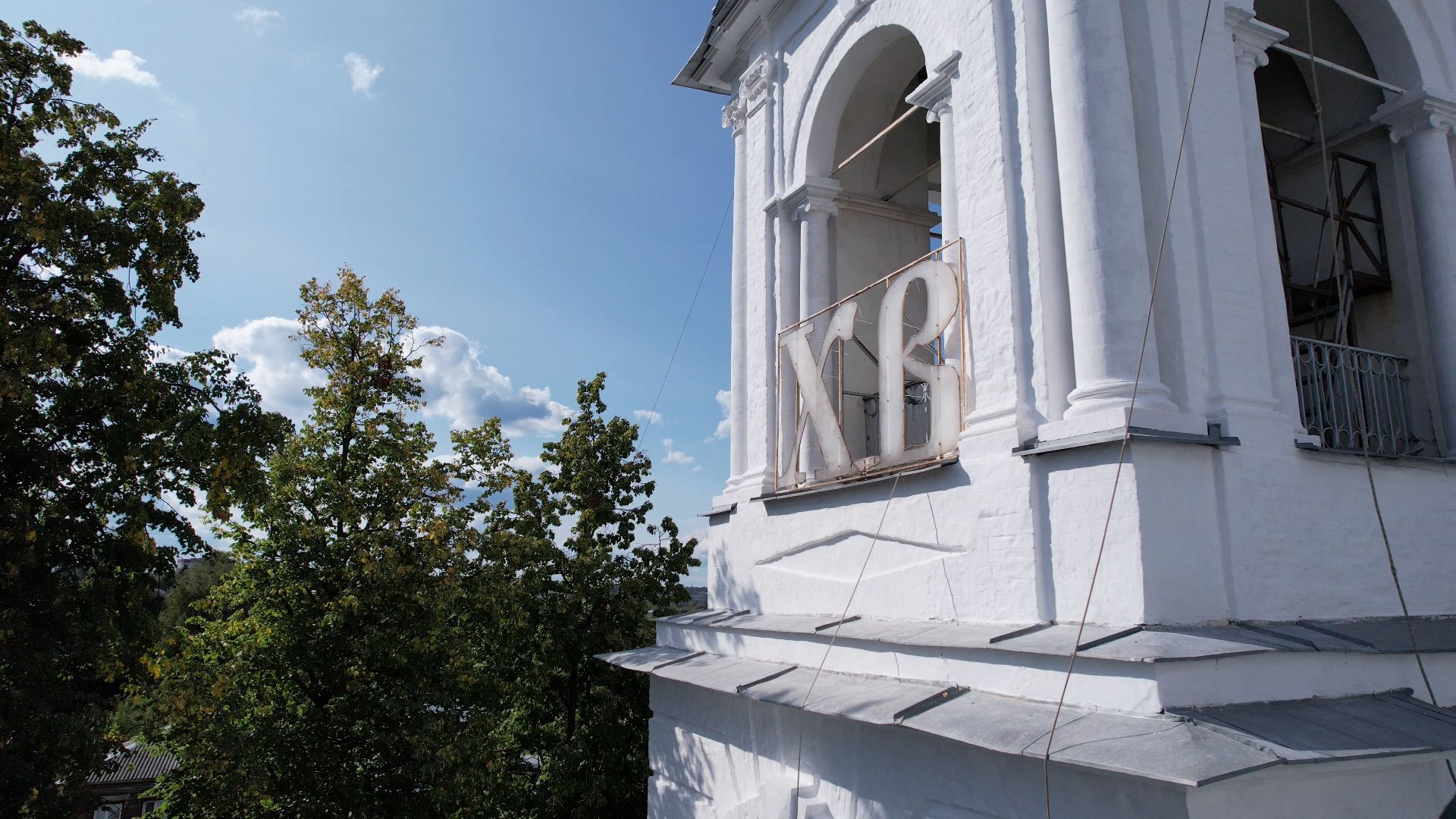 пушкино, храм, реставрация,видео с коптера,