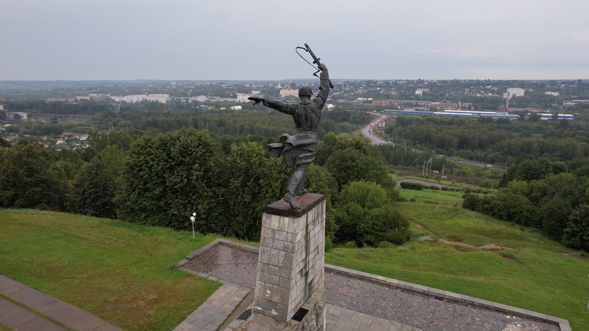 война, вов, яхрома, памятник,видео с коптера,