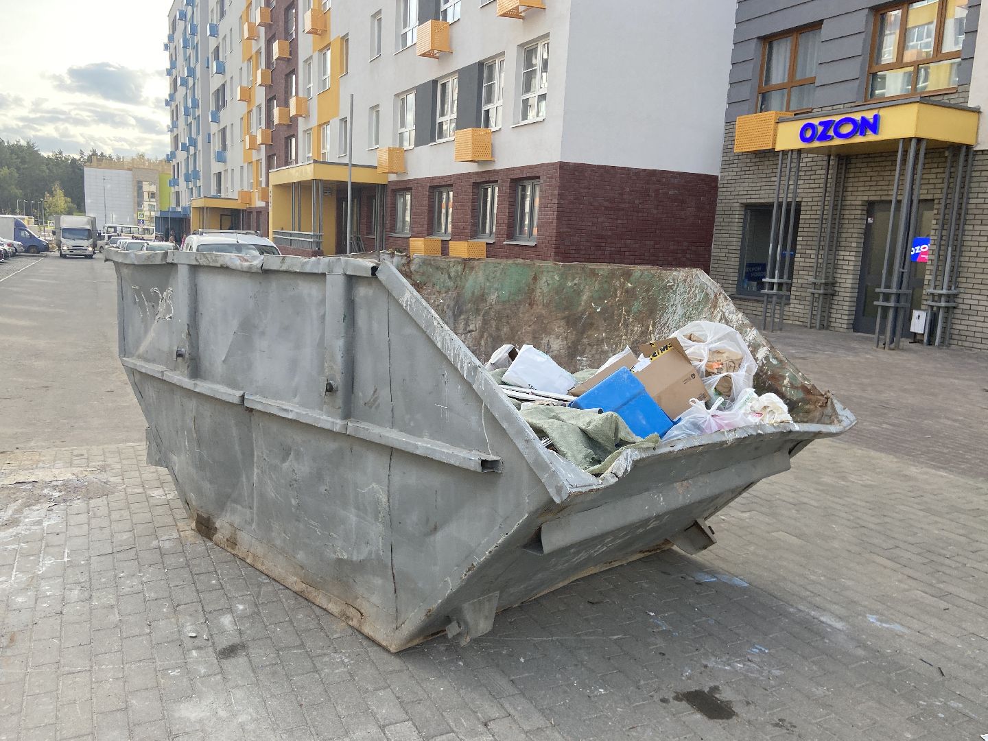 мусор, контейнерная площадка,