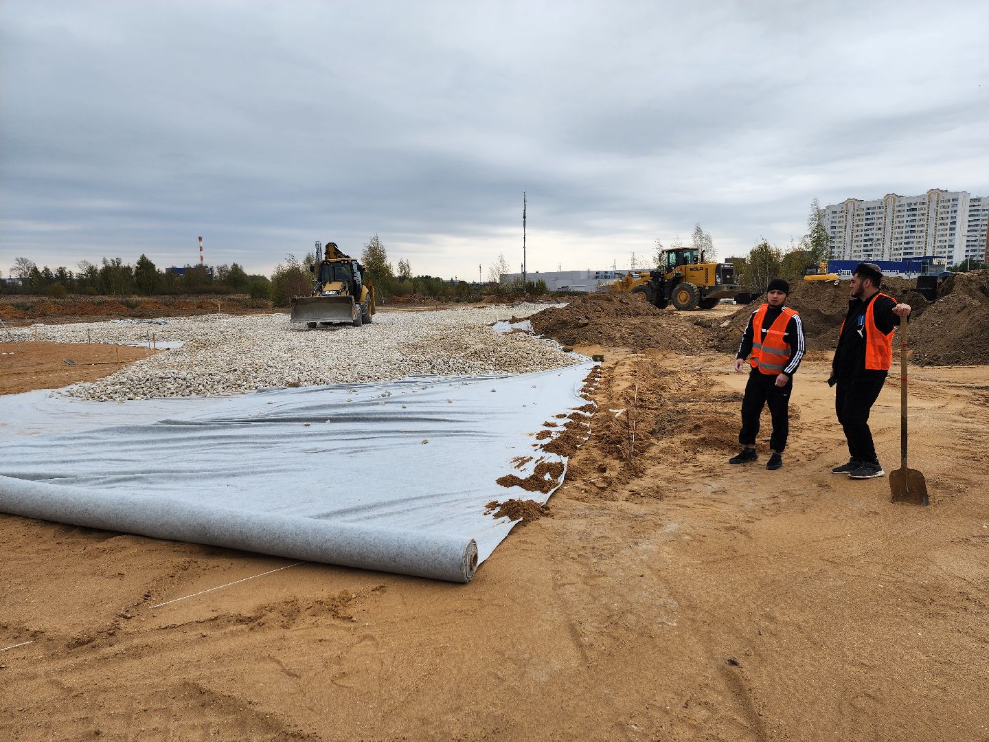 дороги, строительство дорог, серпухов, ивановские дворики, строительство поликлиники, круговой перекресток,