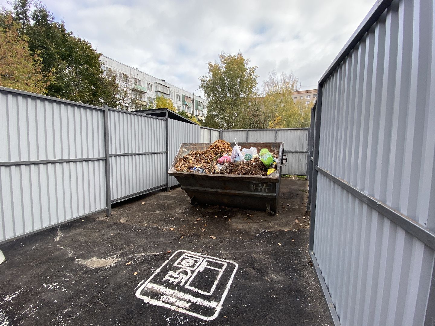 мусор, контейнерная площадка,