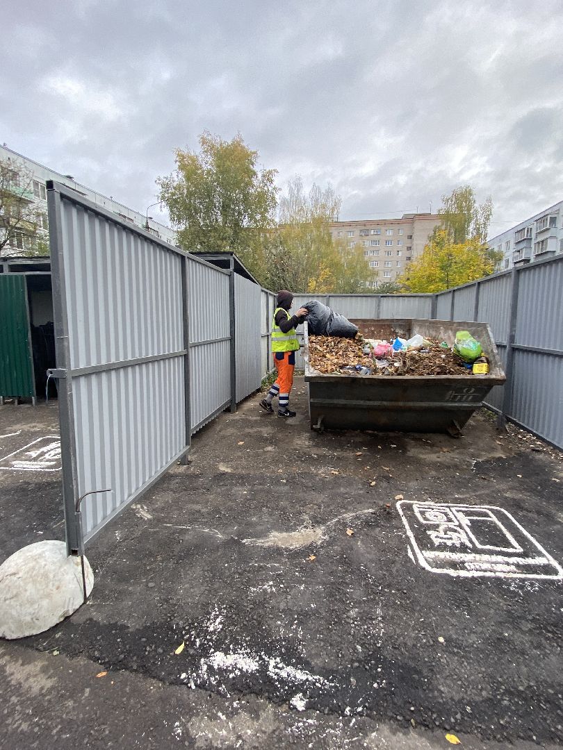 мусор, контейнерная площадка,