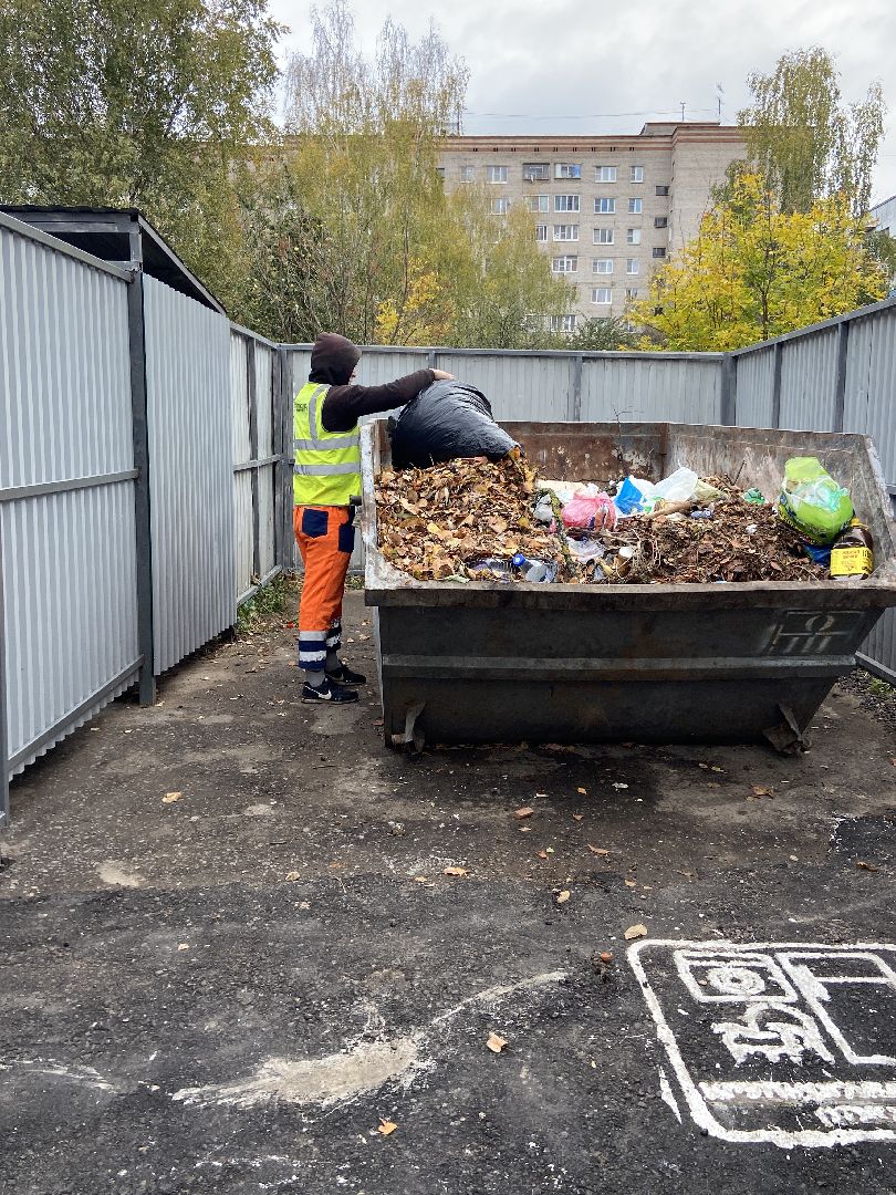 мусор, контейнерная площадка,