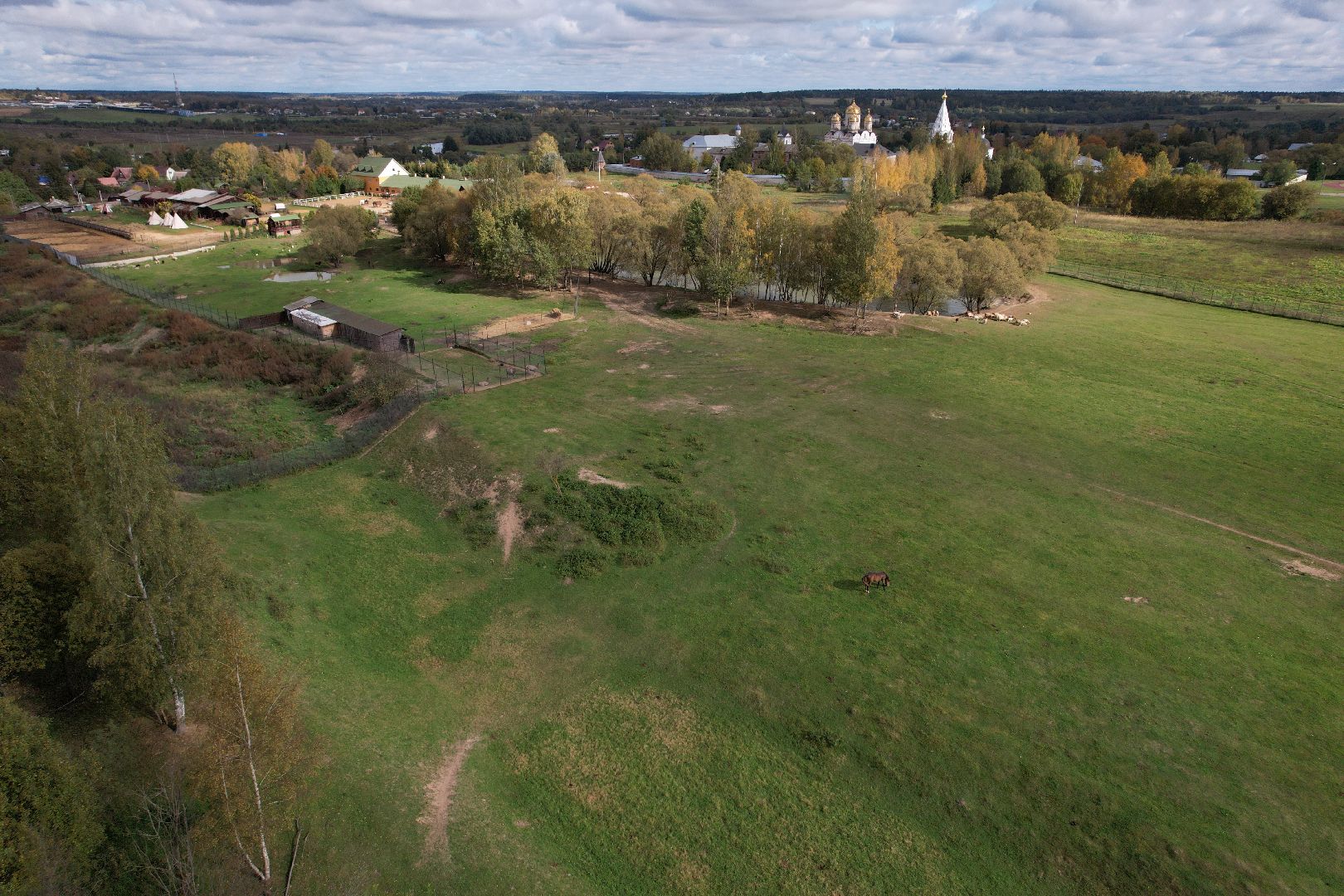 лошади, туризм, можайск,видео с коптера,