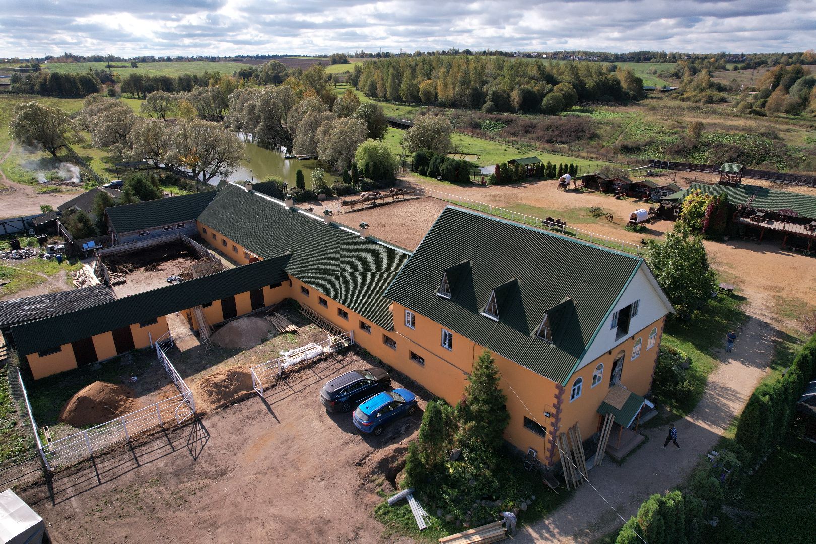 лошади, туризм, можайск,видео с коптера,