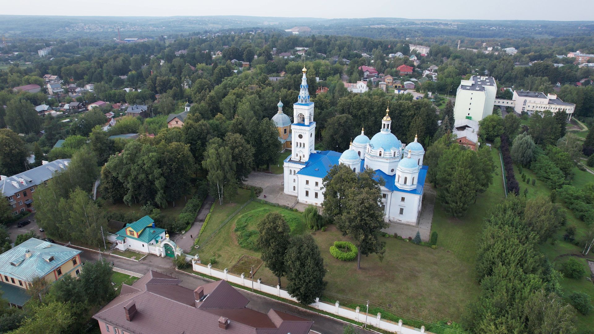 монастырь, архитектура, яхрома,видео с коптера,