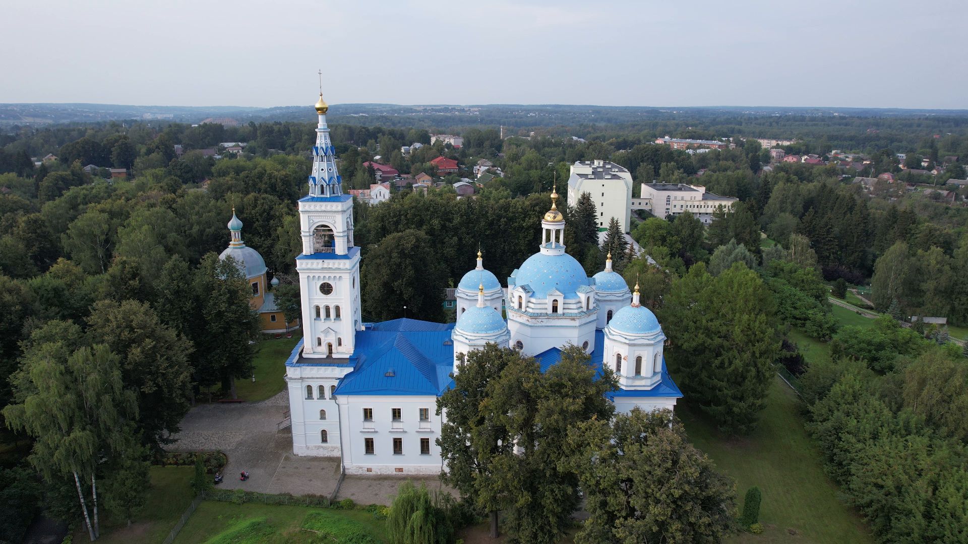 монастырь, архитектура, яхрома,видео с коптера,