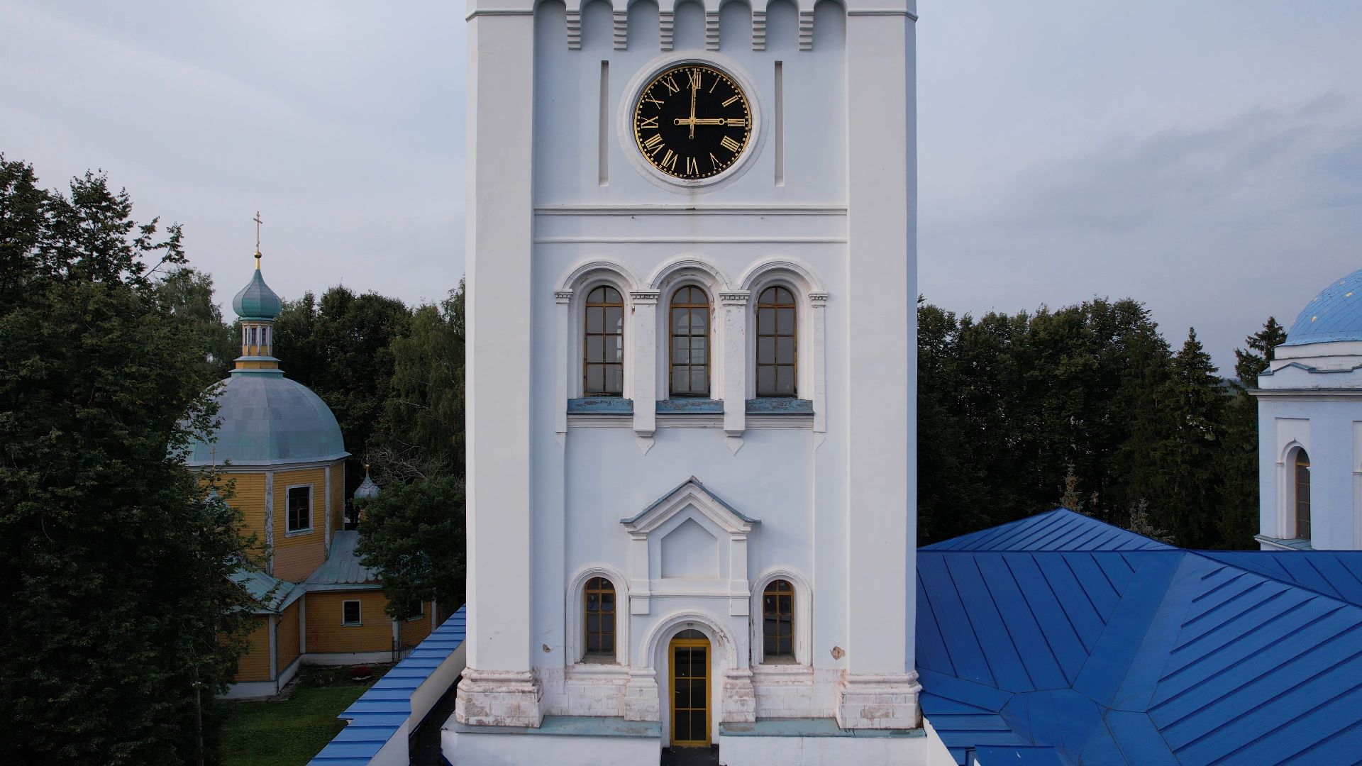 монастырь, архитектура, яхрома,видео с коптера,